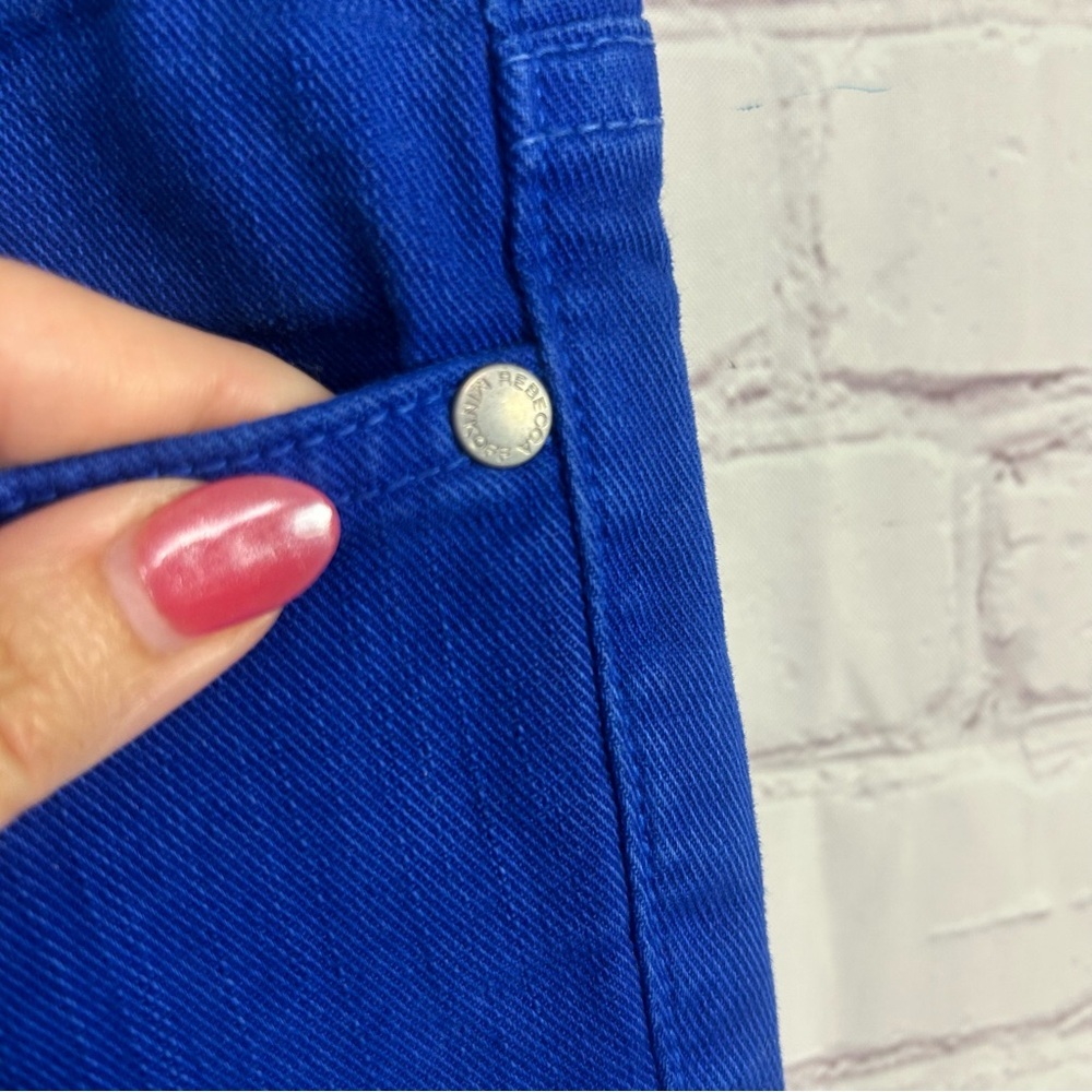 Rebecca Minkoff royal blue slim denim bleeker size 30 waist preppy designer - Picture 6 of 12